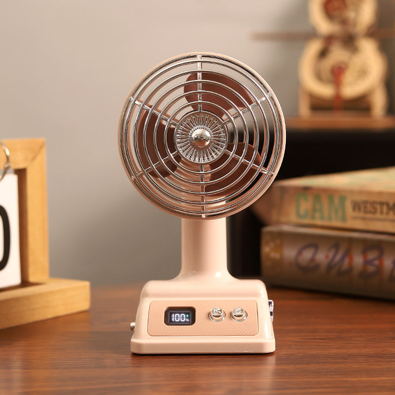 Hordozható, levegővel hűtött asztali ventilátor
