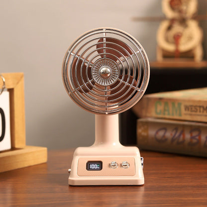 Hordozható, levegővel hűtött asztali ventilátor