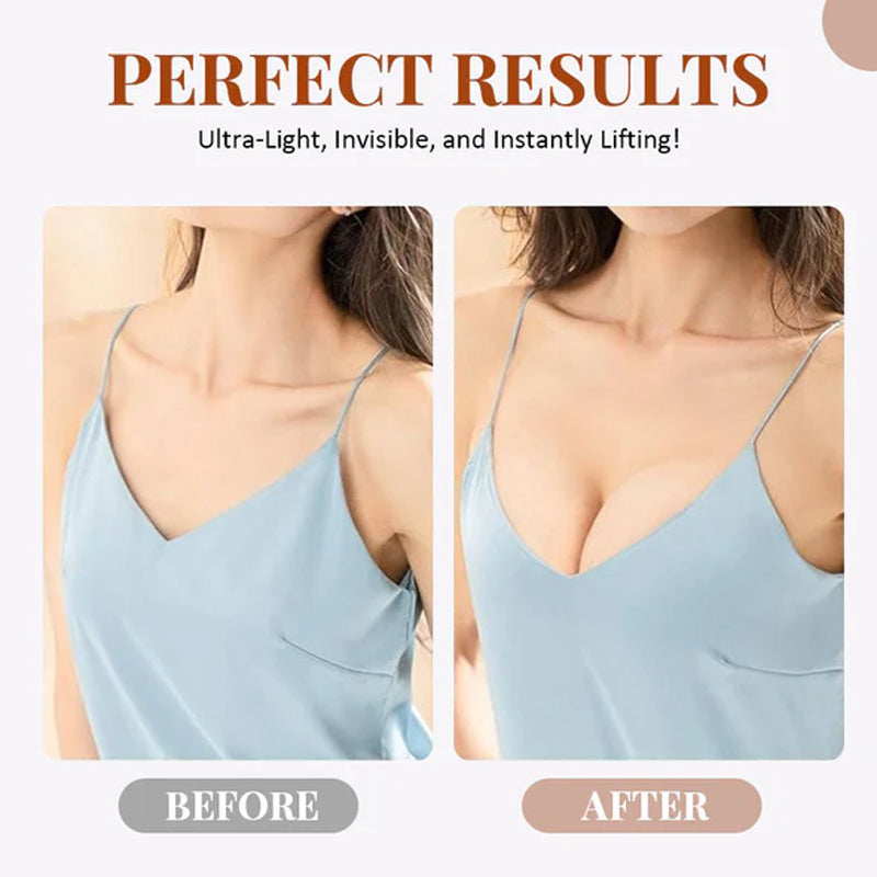 【1+1 ingyen】👗✨ Női légáteresztő, láthatatlan push-up tapadós melltartó betét 💖