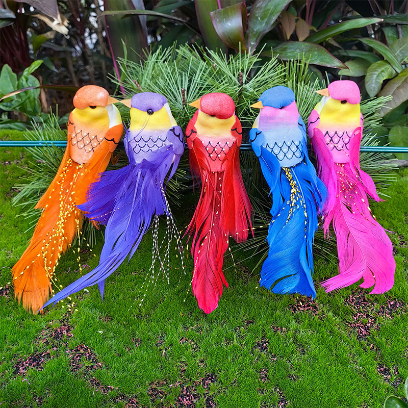 🐦 12 db élethű tollas díszmadár csipesszel – Varázsolj természetes hangulatot bárhová