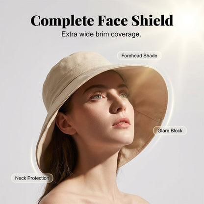 👒 Elegáns női széles karimájú napkalap – Stílusos UV-védelem nyárra