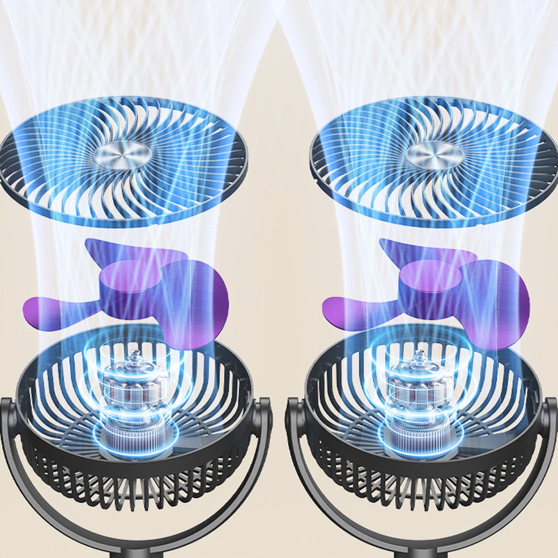 🌬️ Kétfejes oszcilláló mennyezeti ventilátor – Erőteljes hűtés, helytakarékos kialakítás