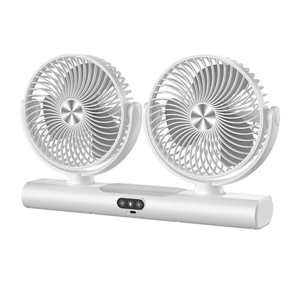 🌬️ Kétfejes oszcilláló mennyezeti ventilátor – Erőteljes hűtés, helytakarékos kialakítás
