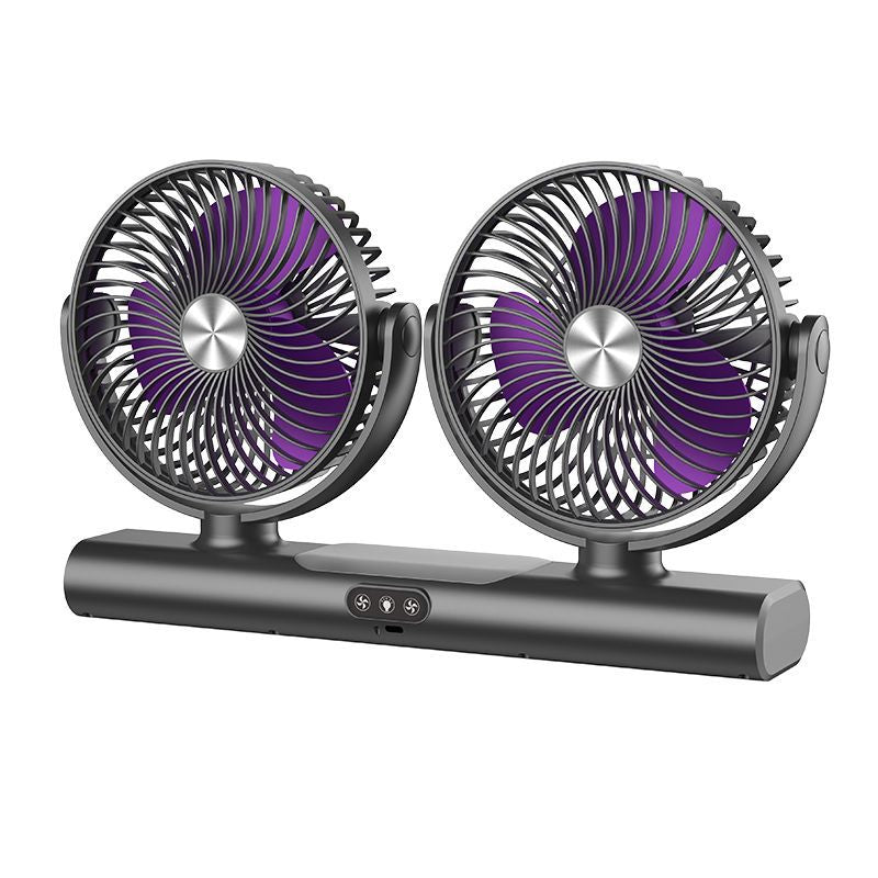 🌬️ Kétfejes oszcilláló mennyezeti ventilátor – Erőteljes hűtés, helytakarékos kialakítás