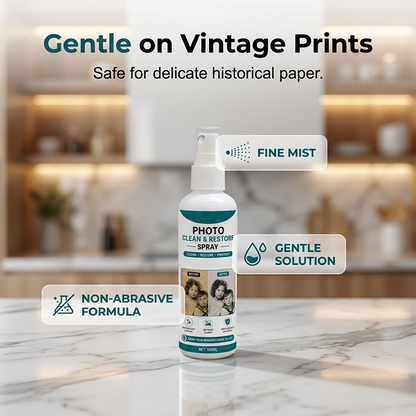 【1+1 ingyen】📸 Prémium fotótisztító és helyreállító spray – Tisztít, felfrissít és véd