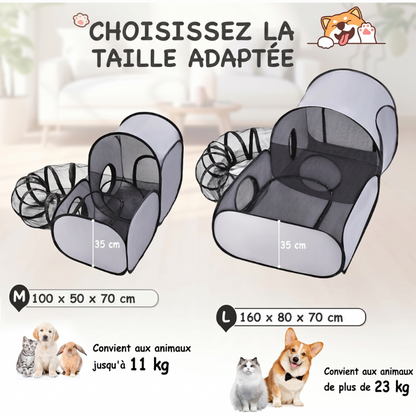 🐱🏠Többfunkciós kerítéssel ellátott macskaház – szellőző, mosható és összecsukható🐾✨