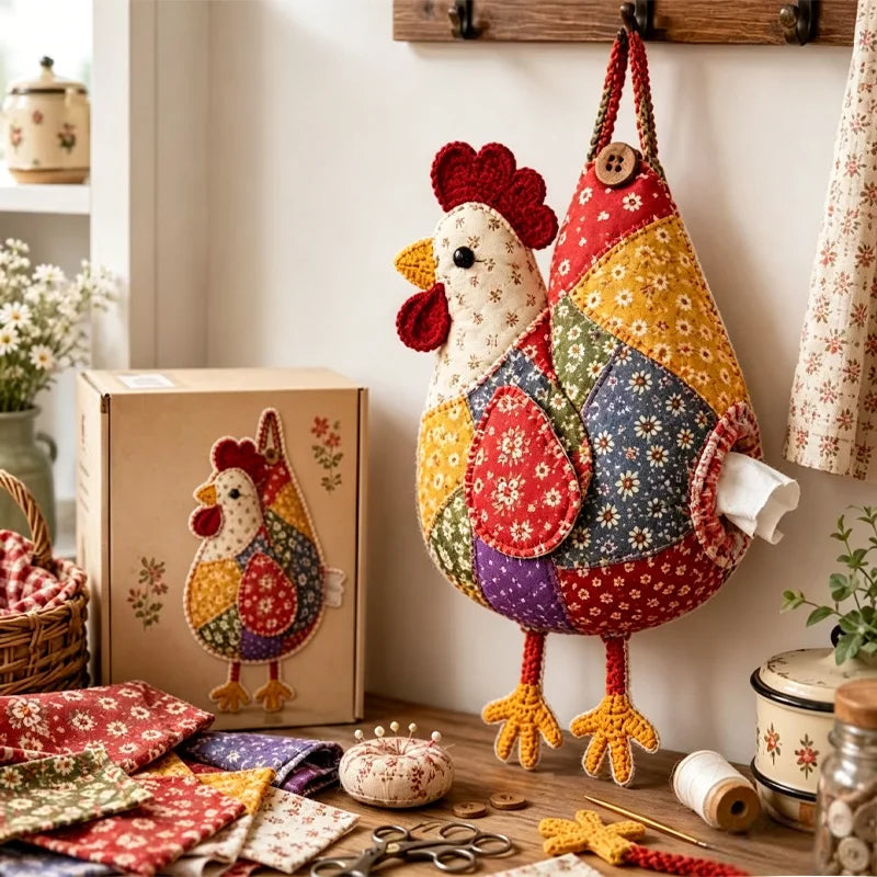 🦆Állatmotívumos papírzsebkendő-tartó varrókészlet