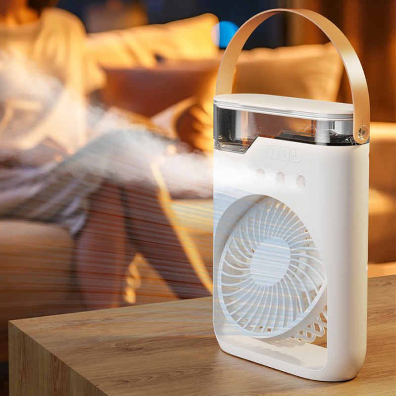 🌀🍃Többfunkciós hordozható párásító ventilátor