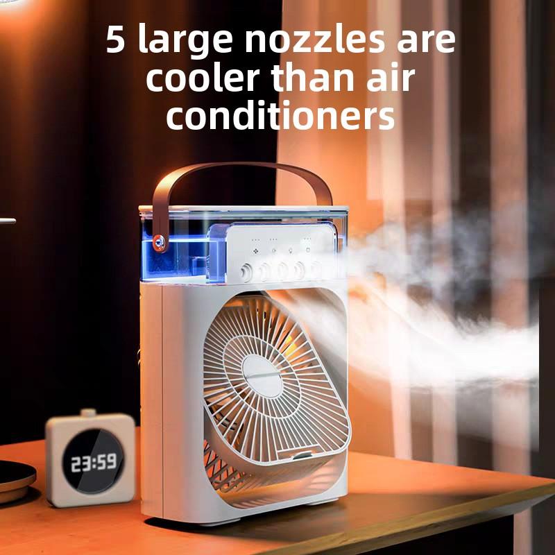 🌀🍃Többfunkciós hordozható párásító ventilátor