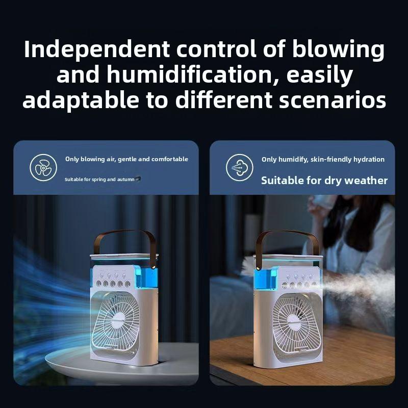 🌀🍃Többfunkciós hordozható párásító ventilátor