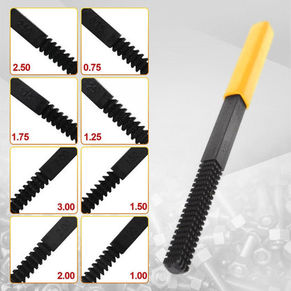 🔧 Menetjavító reszelő 🛠️ A sérült külső menetek gyors javításához – metrikus menetekhez alkalmas