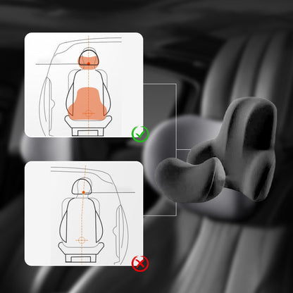 🚗 Memóriahabos Autós Fejtámla és Deréktámasz – Ergonomikus Üléstámogató Párna