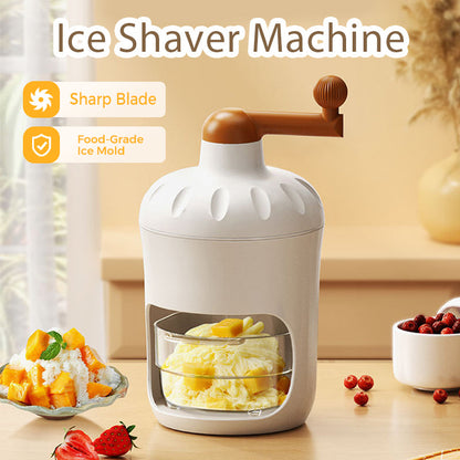 🍧❄️ Kézi jégreszelő finomra reszelt jéghez, jégformával együtt