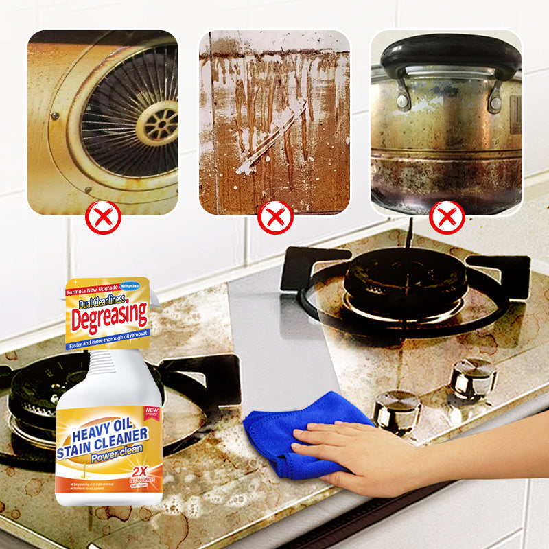 🧼🍳 Nehéz-Kivitelű Konyhai Tisztító Spray – Élelmiszerbarát Zsíroldó Szer Tűzhelyekhez, Páraelszívókhoz és Rozsdamentes Acél Felületekhez 👨‍🍳💖