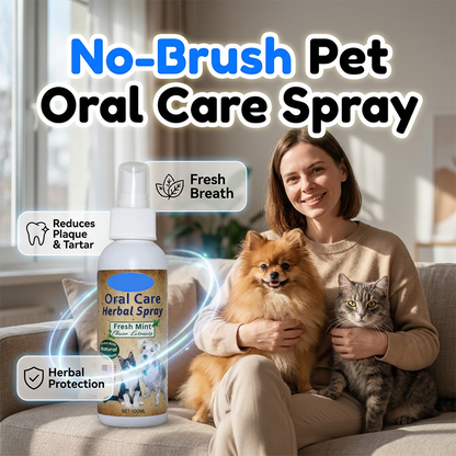 🐶🐱 Fogmosás nélküli fogápoló spray kutyáknak és macskáknak | Friss lehelet • Fogkő és lepedék elleni védelem • Természetes gyógynövényes formula 🦷✨