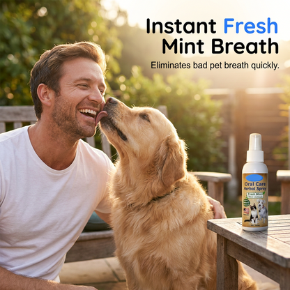 🐶🐱 Fogmosás nélküli fogápoló spray kutyáknak és macskáknak | Friss lehelet • Fogkő és lepedék elleni védelem • Természetes gyógynövényes formula 🦷✨