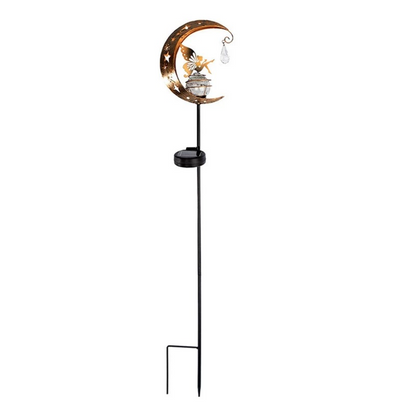 Solar Fairy Moon Garden Stake Light