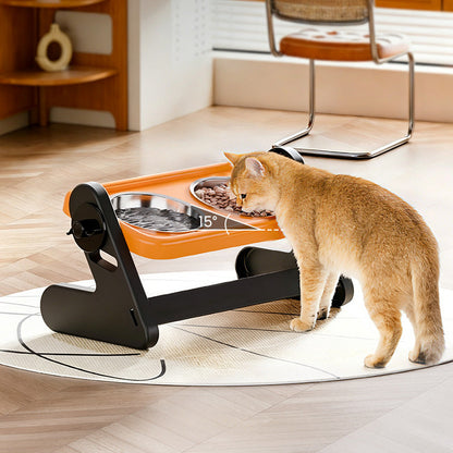 🐶🐱 Állítható magasságú ergonomikus etetőtál kutyáknak és macskáknak | Kényelmesebb etetés, egészségesebb testtartás
