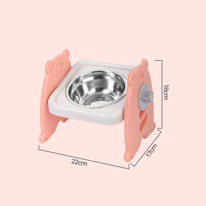 🐶🐱 Állítható magasságú ergonomikus etetőtál kutyáknak és macskáknak | Kényelmesebb etetés, egészségesebb testtartás