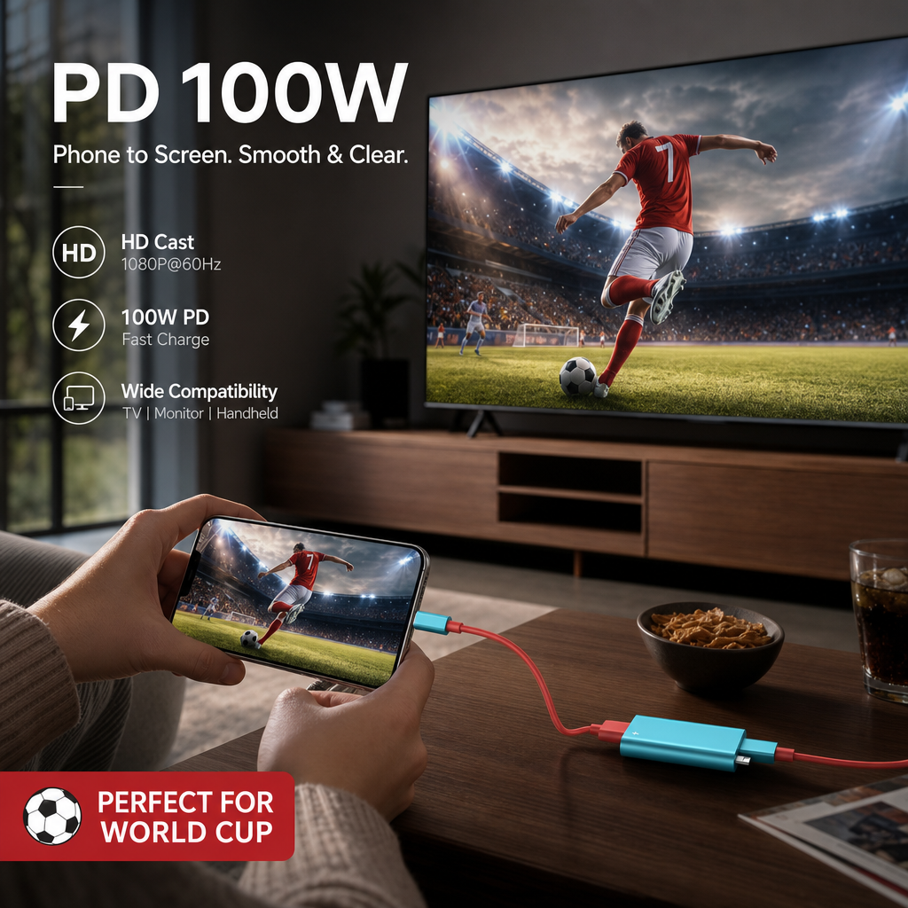 🎮⚡ USB-C–HDMI átalakító kábel Nintendo Switchhez – Egyszerű csatlakozás, nagyképernyős játékélmény