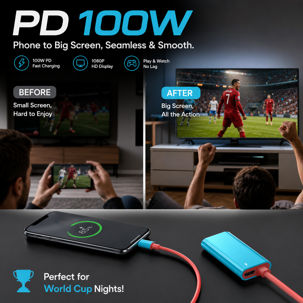 🎮⚡ USB-C–HDMI átalakító kábel Nintendo Switchhez – Egyszerű csatlakozás, nagyképernyős játékélmény