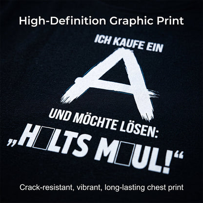 Men’s Short-Sleeved T-Shirt with Back Lettering Print