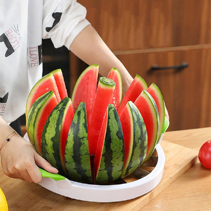 🥰🍉 Nagy méretű görögdinnye-szeletelő – Gyors, biztonságos és tökéletes kockák másodpercek alatt