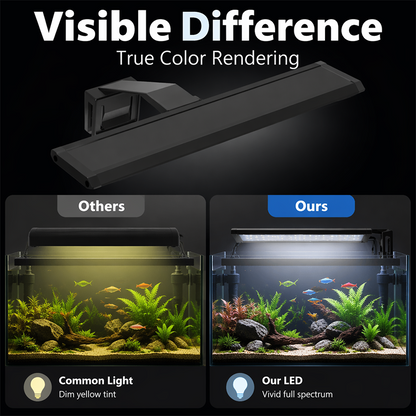 🐠💡Prémium teljes spektrumú LED akváriumlámpa – Állítható rögzítéssel