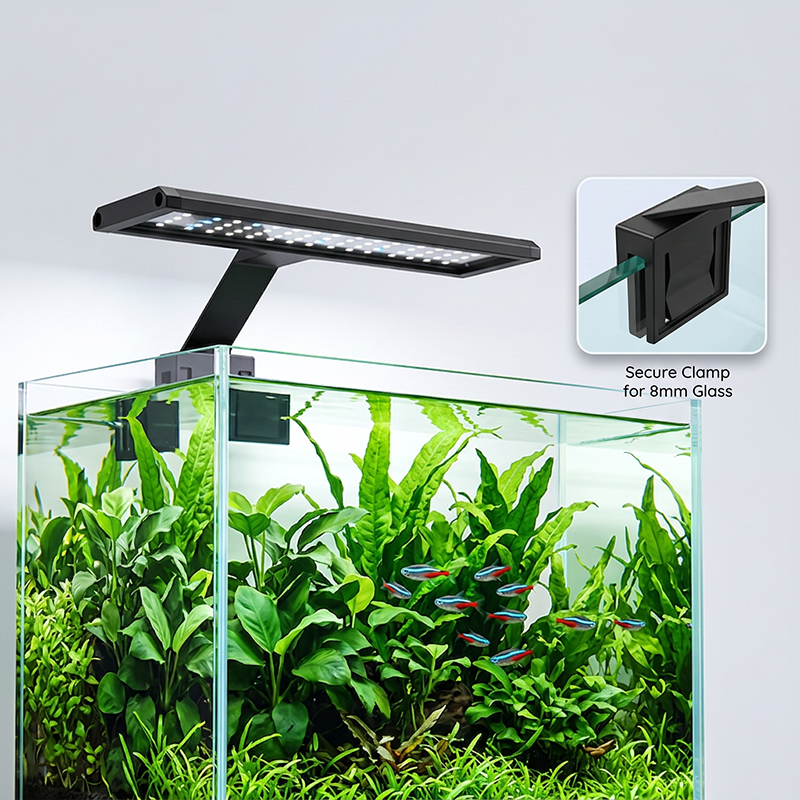 🐠💡Prémium teljes spektrumú LED akváriumlámpa – Állítható rögzítéssel