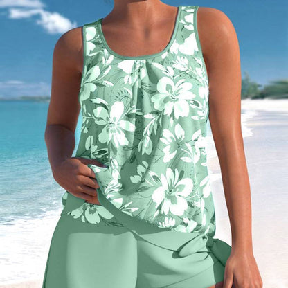👙 Karcsúsító mintás női tankini fürdőruha