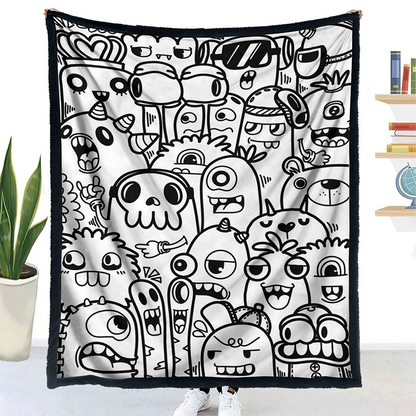🎨 DIY Színezhető Takaró 24 Színes Filctollal | Kreatív, Mosható & Puha Ajándék Gyerekeknek és Felnőtteknek