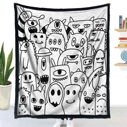 🎨 DIY Színezhető Takaró 24 Színes Filctollal | Kreatív, Mosható & Puha Ajándék Gyerekeknek és Felnőtteknek