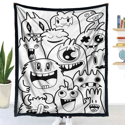 🎨 DIY Színezhető Takaró 24 Színes Filctollal | Kreatív, Mosható & Puha Ajándék Gyerekeknek és Felnőtteknek