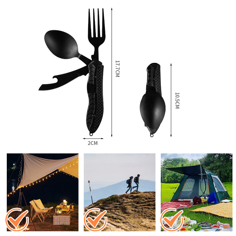 🏕️ 4‑az‑1‑ben összecsukható multifunkcionális kerti étkészlet ⭐