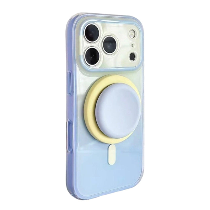 📱✨ MagSafe mágneses tok ombre hatással – beépített 360°-os állvány és megbízható védelem a telefon számára