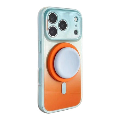 📱✨ MagSafe mágneses tok ombre hatással – beépített 360°-os állvány és megbízható védelem a telefon számára