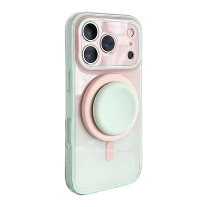 📱✨ MagSafe mágneses tok ombre hatással – beépített 360°-os állvány és megbízható védelem a telefon számára