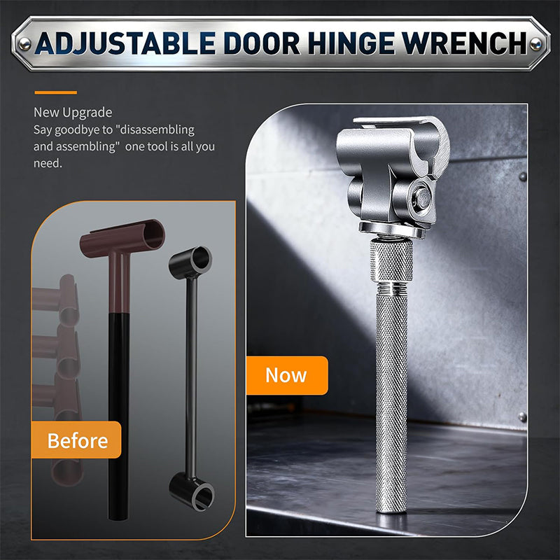 🔧 Univerzális, állítható ajtópánt kulcs – ✨ Precíz, egykezes beállítás és zökkenőmentes, profi házi karbantartás 🛡️🚪