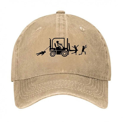 🚜 Vintage targoncás baseballsapka – Stílus, humor és karakter egyetlen sapkában