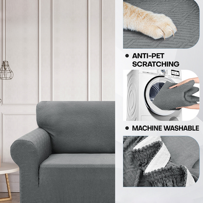 🛋️ Magas Rugalmasságú Jacquard Kanapéhuzat – Csúszásmentes, Mosható és Kisállatbarát