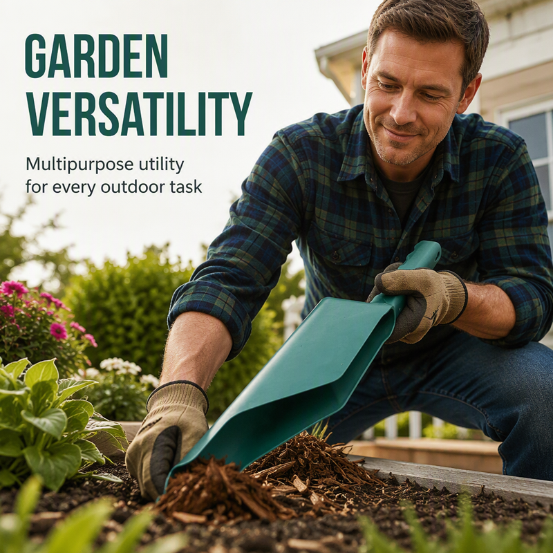 Gutter cleaning leaf shovel
