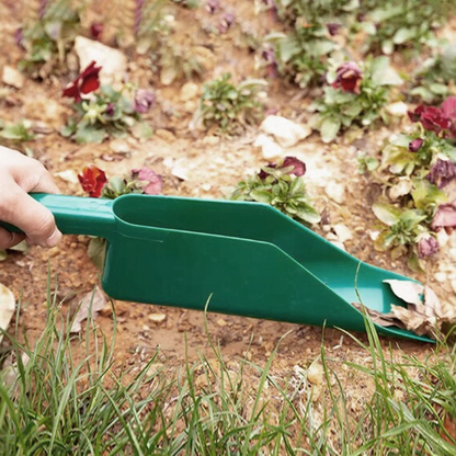 Gutter cleaning leaf shovel