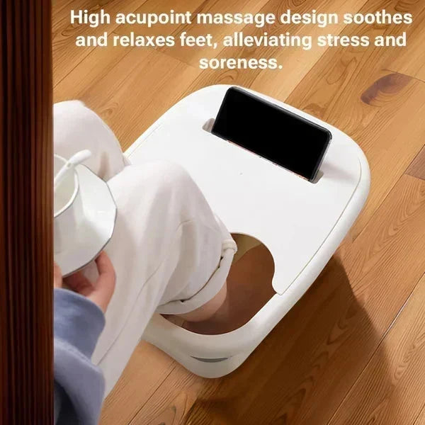 🦶 Összecsukható Lábfürdő Masszírozó Görgőkkel – Otthoni SPA Élmény