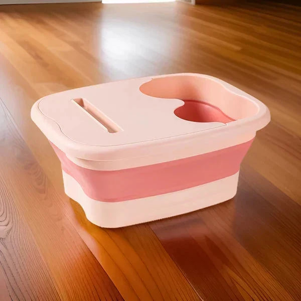 🦶 Összecsukható Lábfürdő Masszírozó Görgőkkel – Otthoni SPA Élmény