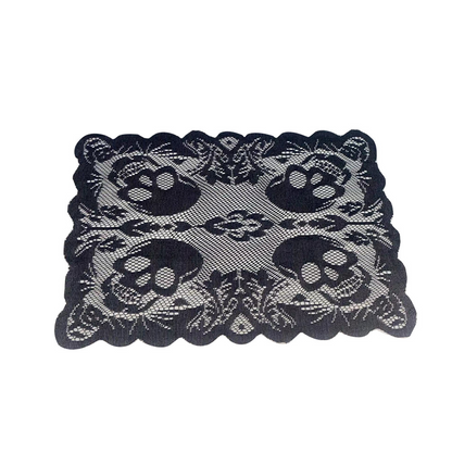 Spooky Halloween Patterns Tablecloth and Placemats Set