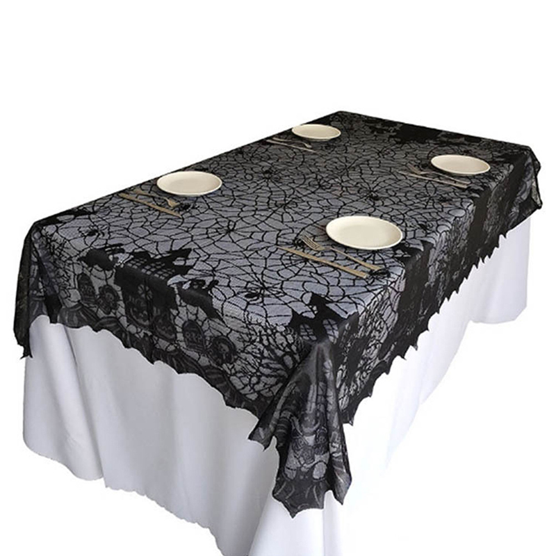Spooky Halloween Patterns Tablecloth and Placemats Set
