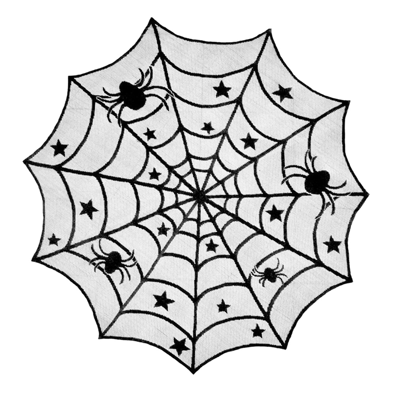 Spooky Halloween Patterns Tablecloth and Placemats Set