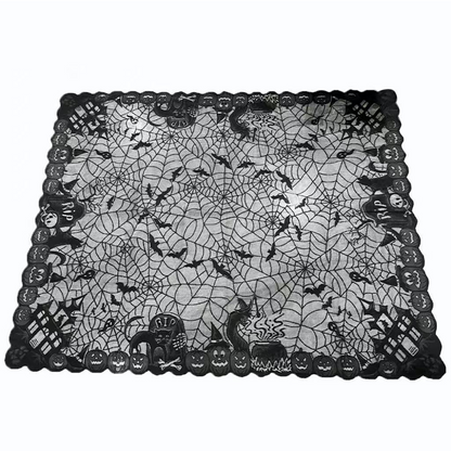 Spooky Halloween Patterns Tablecloth and Placemats Set