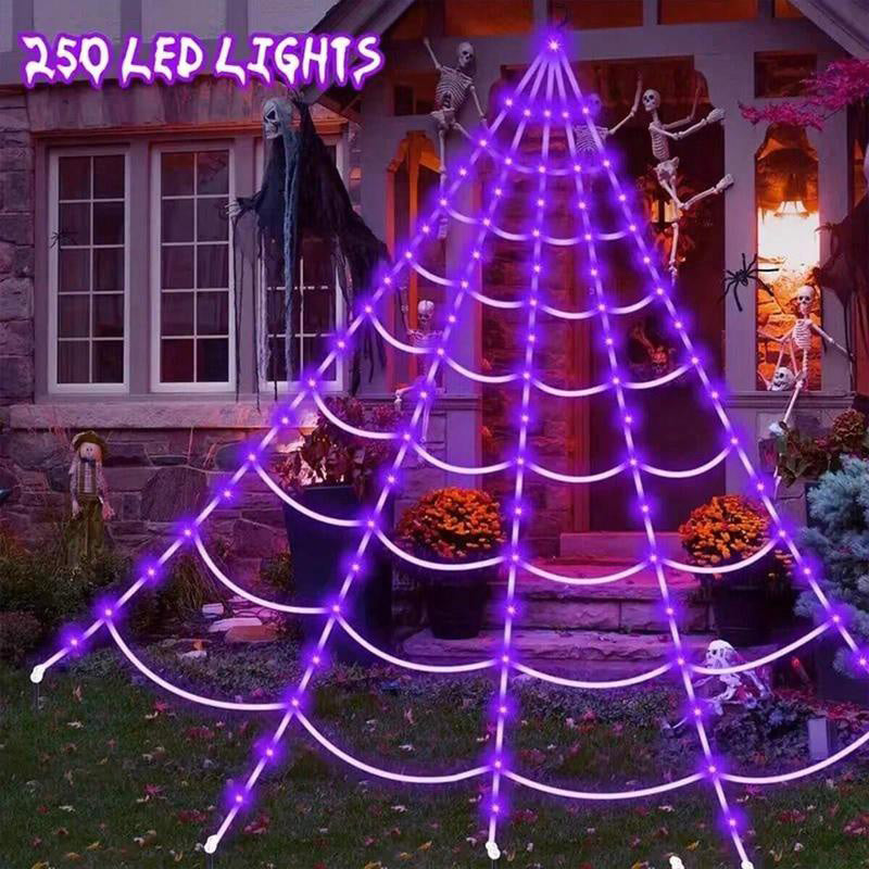 🕸️ LED Pókhálós Függőlámpa – Tökéletes Halloween Dekoráció Otthonra 🎃👻