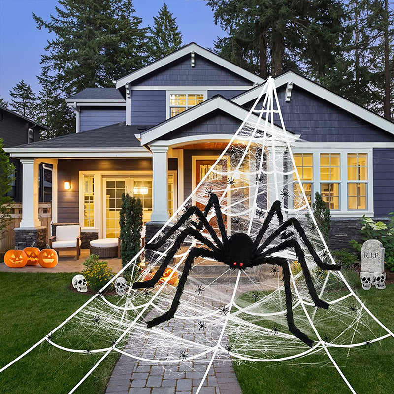 🕸️ LED Pókhálós Függőlámpa – Tökéletes Halloween Dekoráció Otthonra 🎃👻